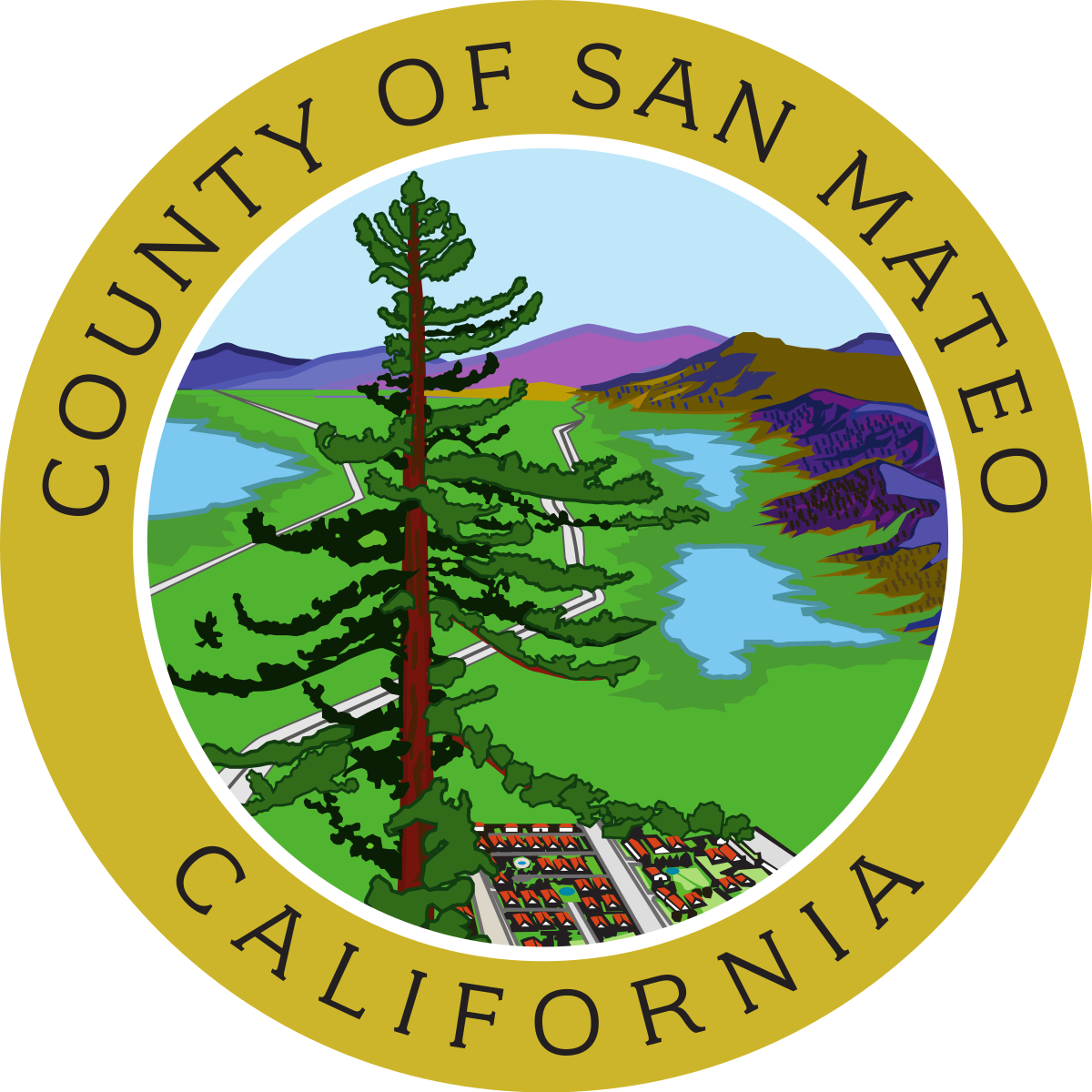 Logo. County of San Mateo, California.