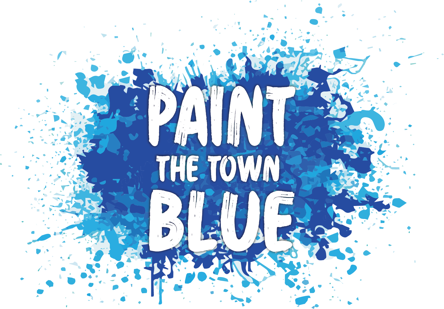 Logo. Paint the Town Blue.